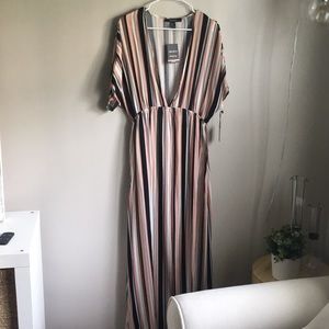 Forever 21 striped maxi dress